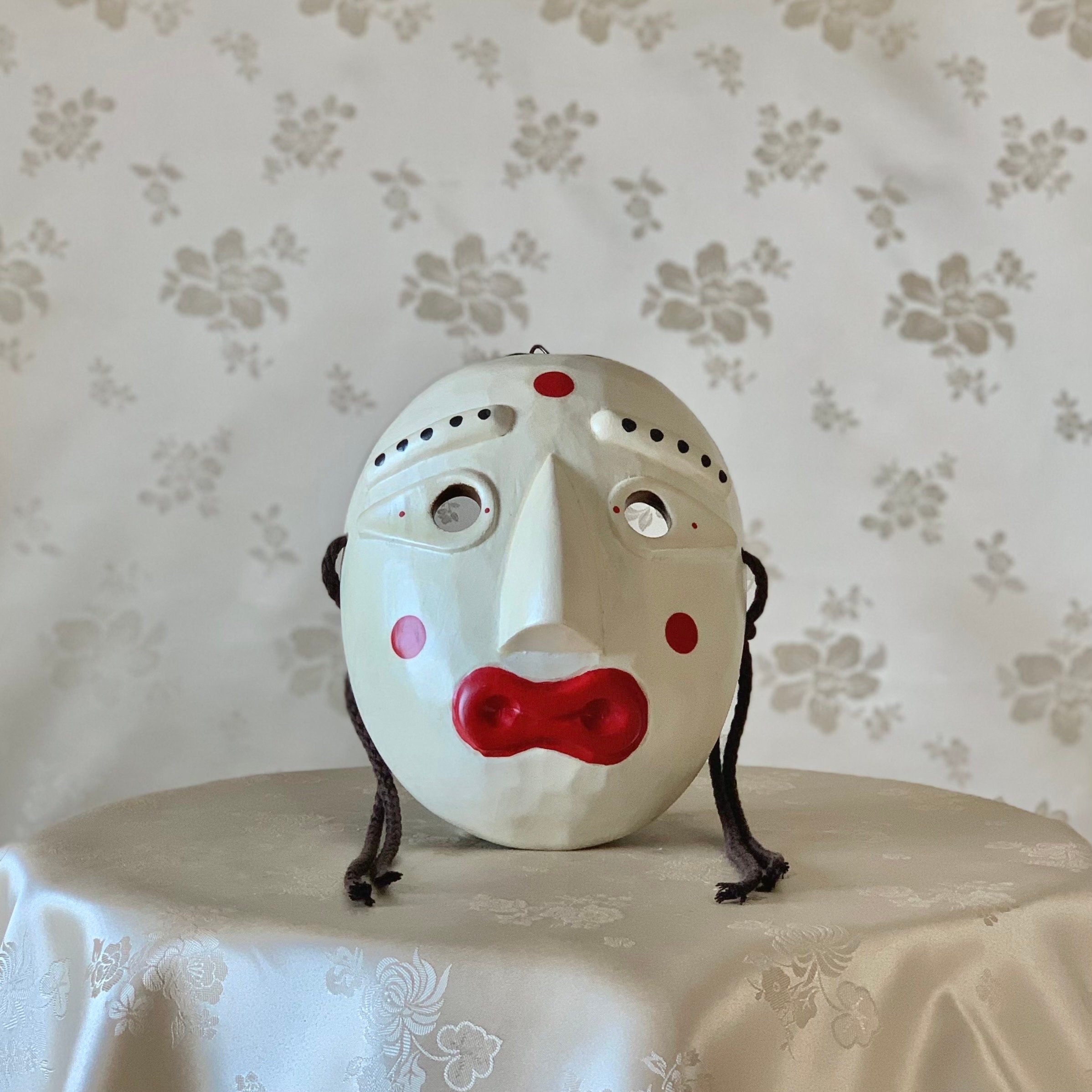 Korean traditional mask used in religious ceremonies or dance without newest frame