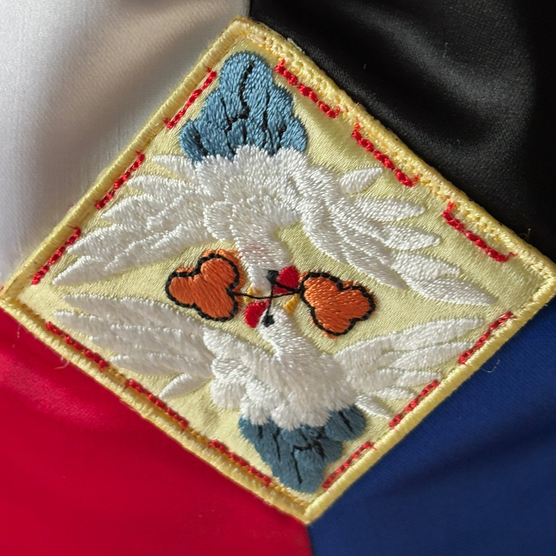 Embroidered Longevity Symbol Five-Colored Lucky Pouch