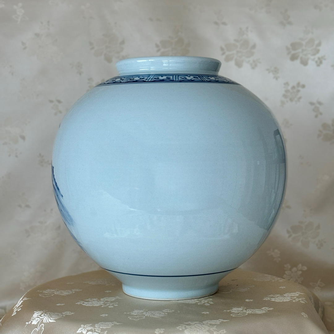 White Porcelain Vase with Pattern of Longevity Symbols