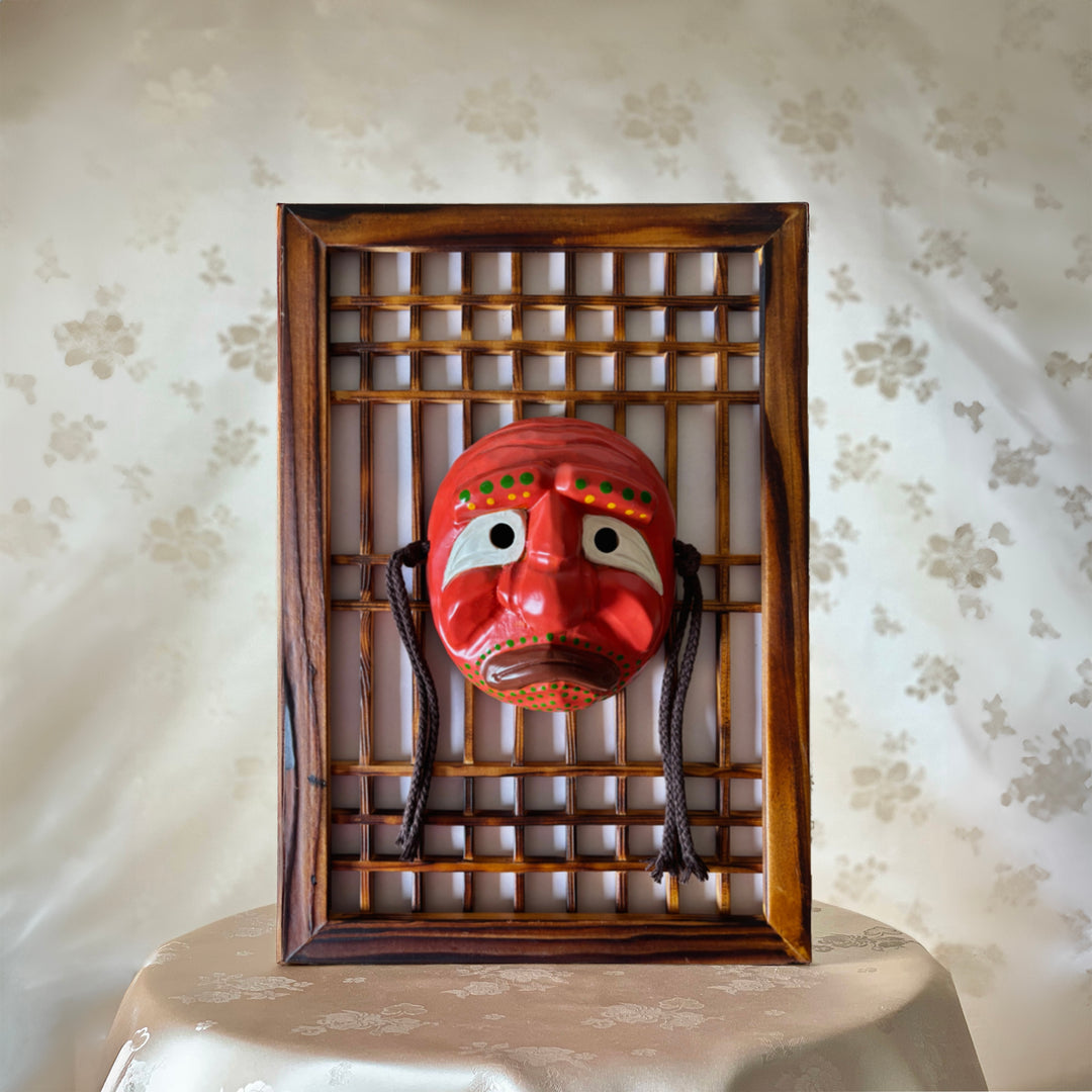 Wooden Monk (Mokjung) Mask for Wall Decor