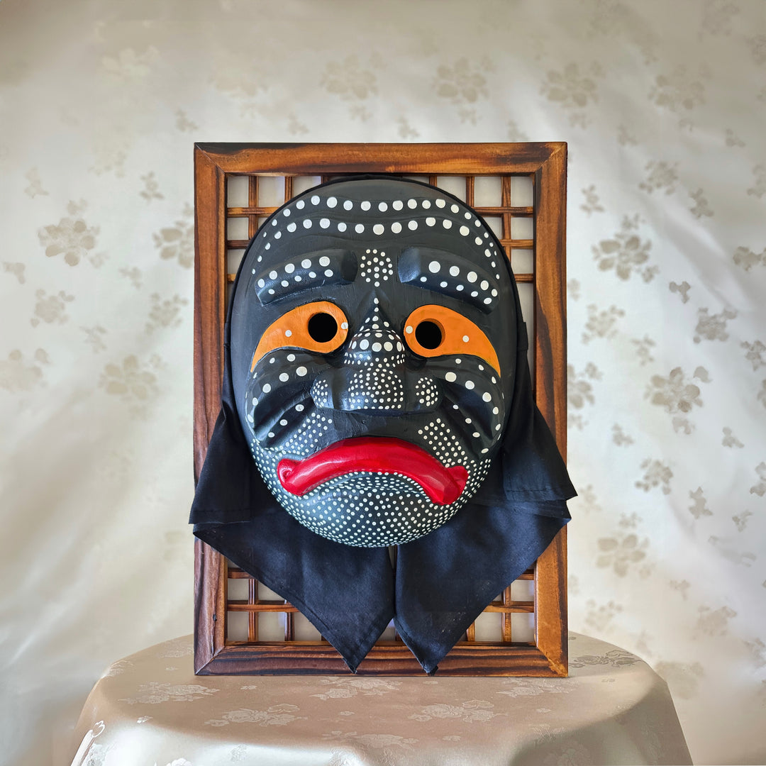 Wooden Old Monk (NoJang) Mask for Wearable Use