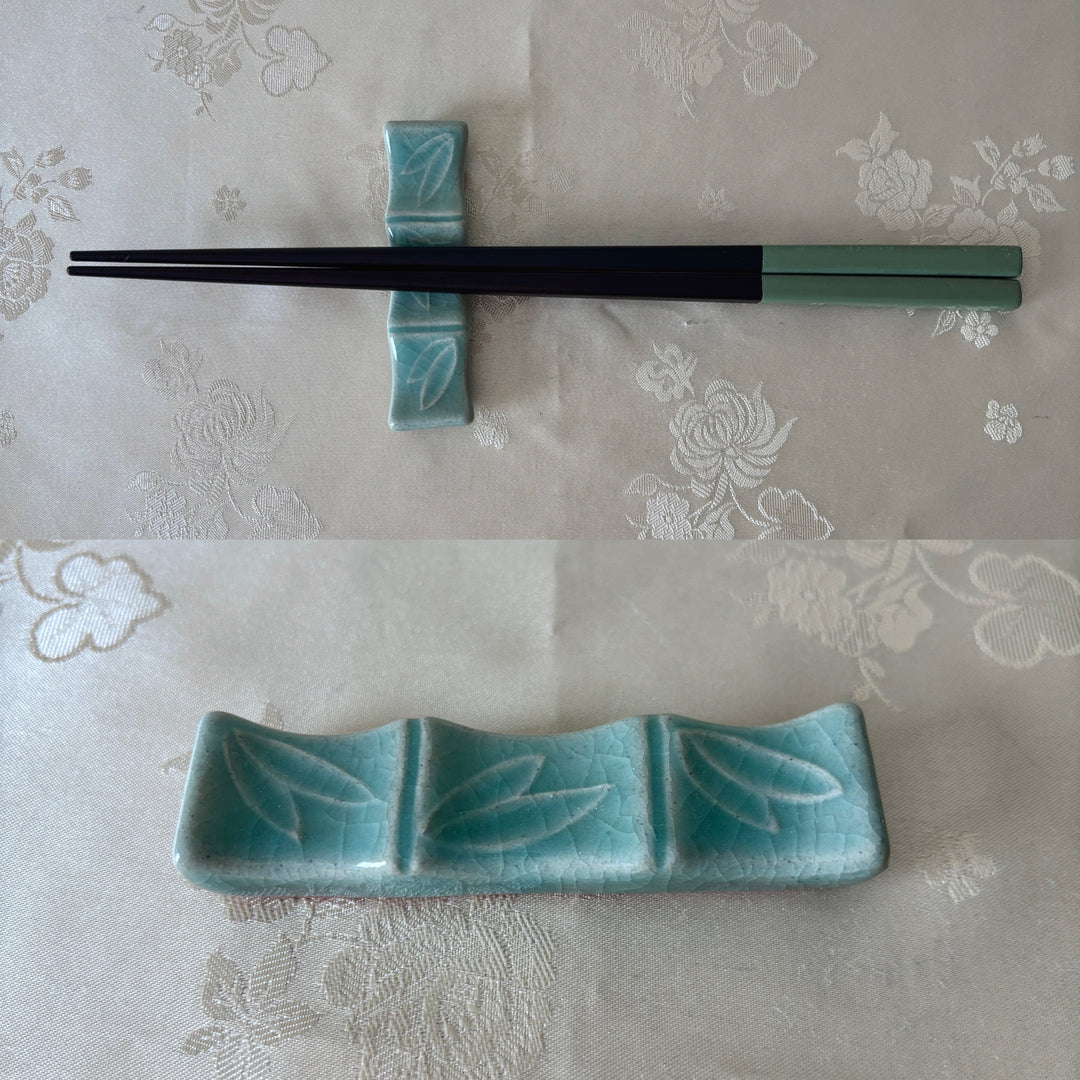 Celadon Spoon and Chopstick Rest2