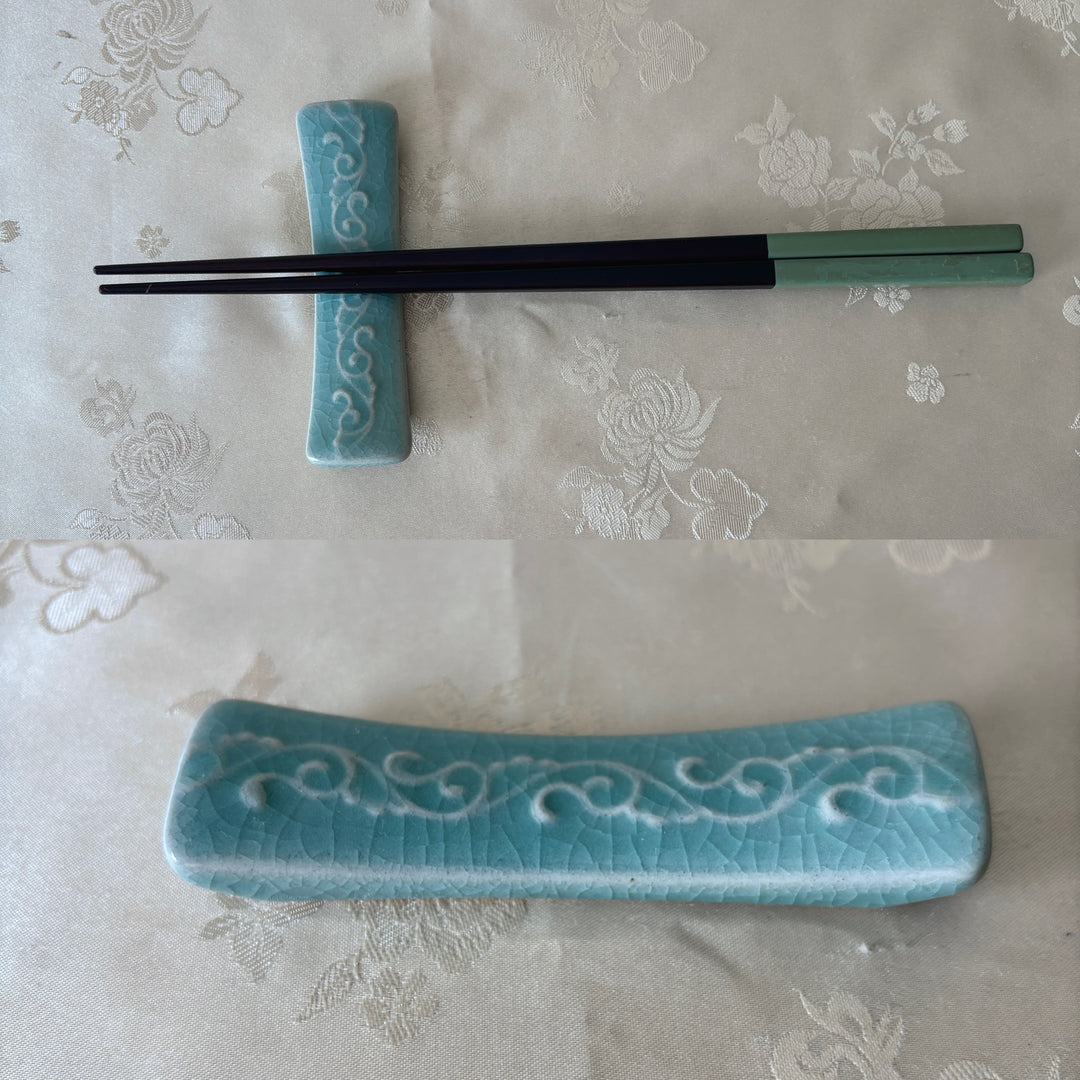 Celadon Spoon and Chopstick Rest2