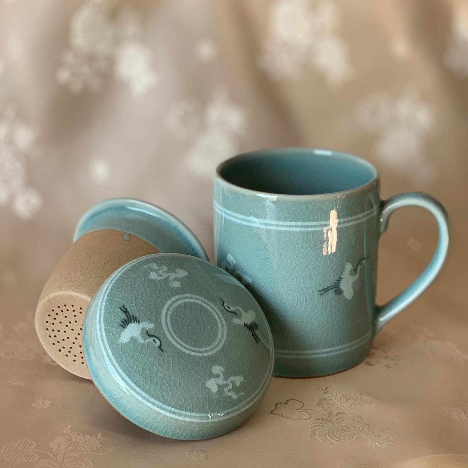 Korean Celadon Tea online Mug Set Of 2